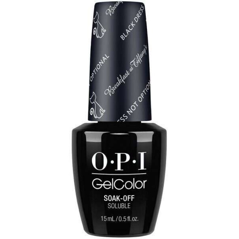 OPI GEL COLOR – Black Dress Not Optional (Breakfast at Tiffany’s)